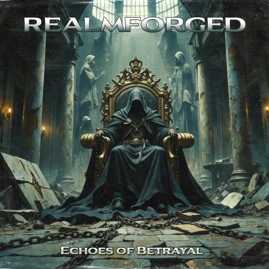 Echoes of Betrayal single cover artwork by Realmforged